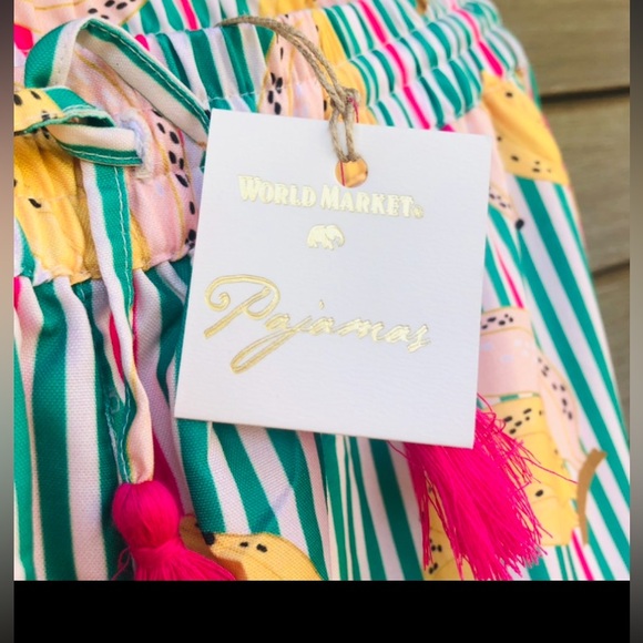 Piped P.J.’s World Market India 🇮🇳 fun banana 🍌 PJ bottoms 🇮🇳🍌🇮🇳🍌🇮🇳💛 - Picture 2 of 11